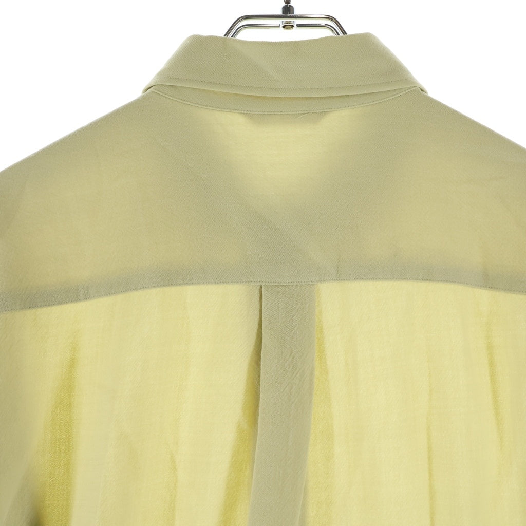 AURALEE(オーラリー) 23SS HARD TWIST WOOL VIYELLA SHIRT ハード ツイスト ウール ビエラ 長袖シャツ ベージュ A23SS02WV