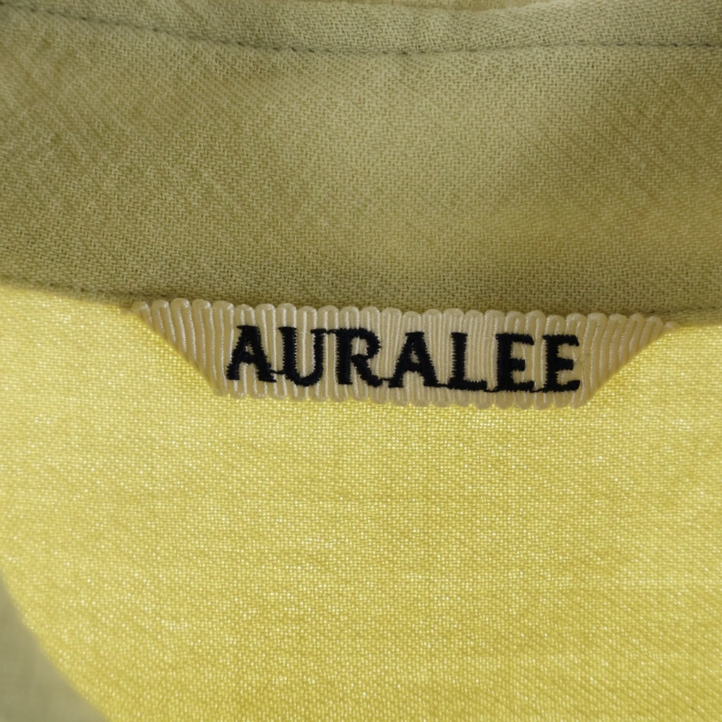 AURALEE(オーラリー) 23SS HARD TWIST WOOL VIYELLA SHIRT ハード ツイスト ウール ビエラ 長袖シャツ ベージュ A23SS02WV