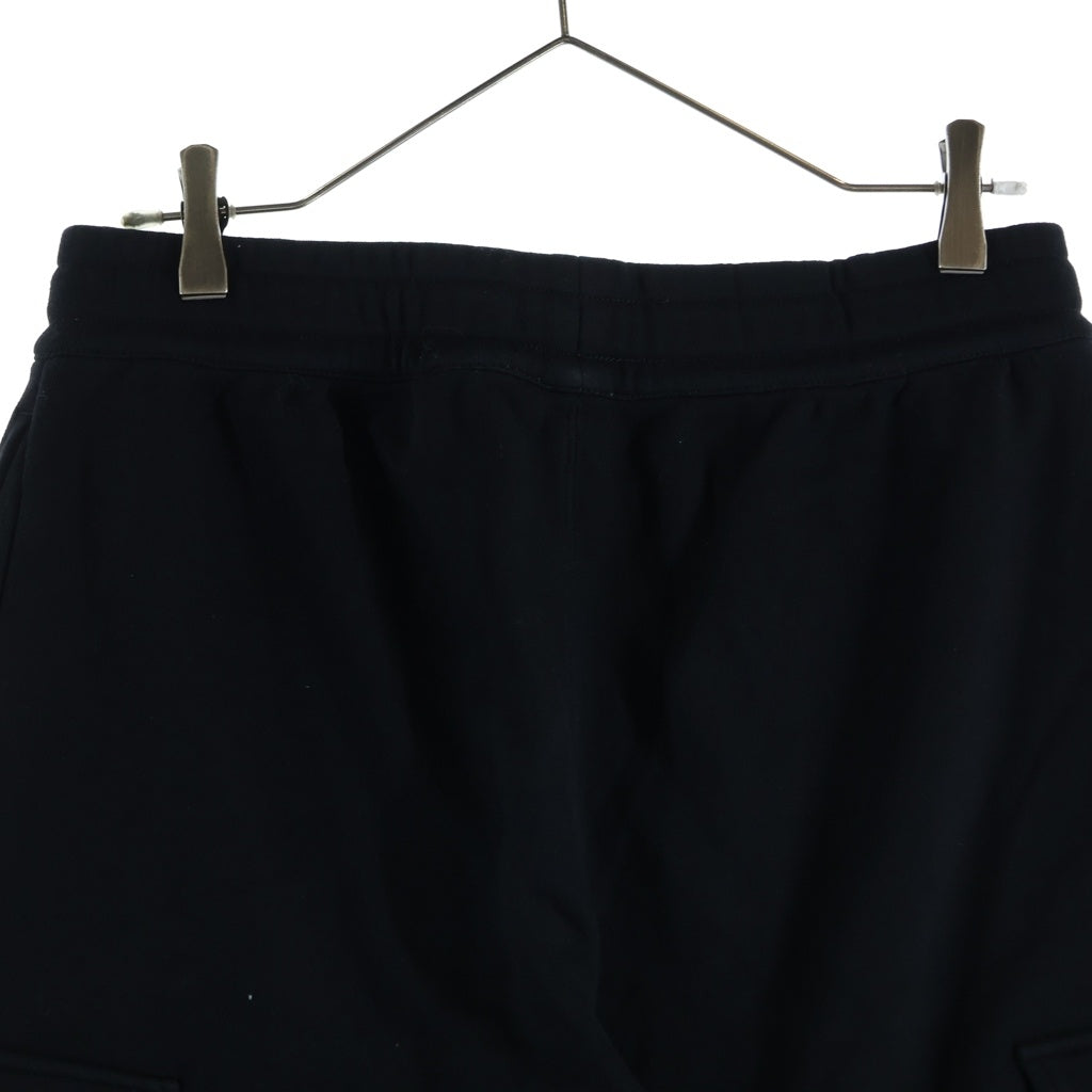 BURBERRY(バーバリー) HORSEFERRY PRINT COTTON DRAWCORD SHORTS ホースフェリー ロゴプリント コットン ドローコード スウェット カーゴショーツ ハーフパンツ ブラック 8013510