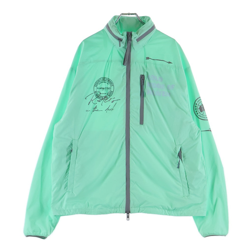 CANADA GOOSE(カナダグース) RIDGE SHELL リッジ シェル 袖ロゴプリント フーデッドジャケット ライトグリーン 1253UCD