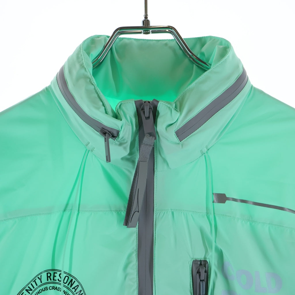 CANADA GOOSE(カナダグース) RIDGE SHELL リッジ シェル 袖ロゴプリント フーデッドジャケット ライトグリーン 1253UCD
