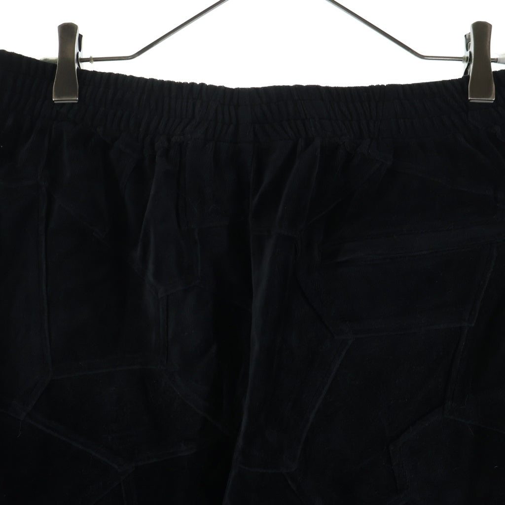SUPREME(シュプリーム) 25SS Patchwork Velour Short パッチワーク ベロア ショーツ ハーフパンツ ブラック