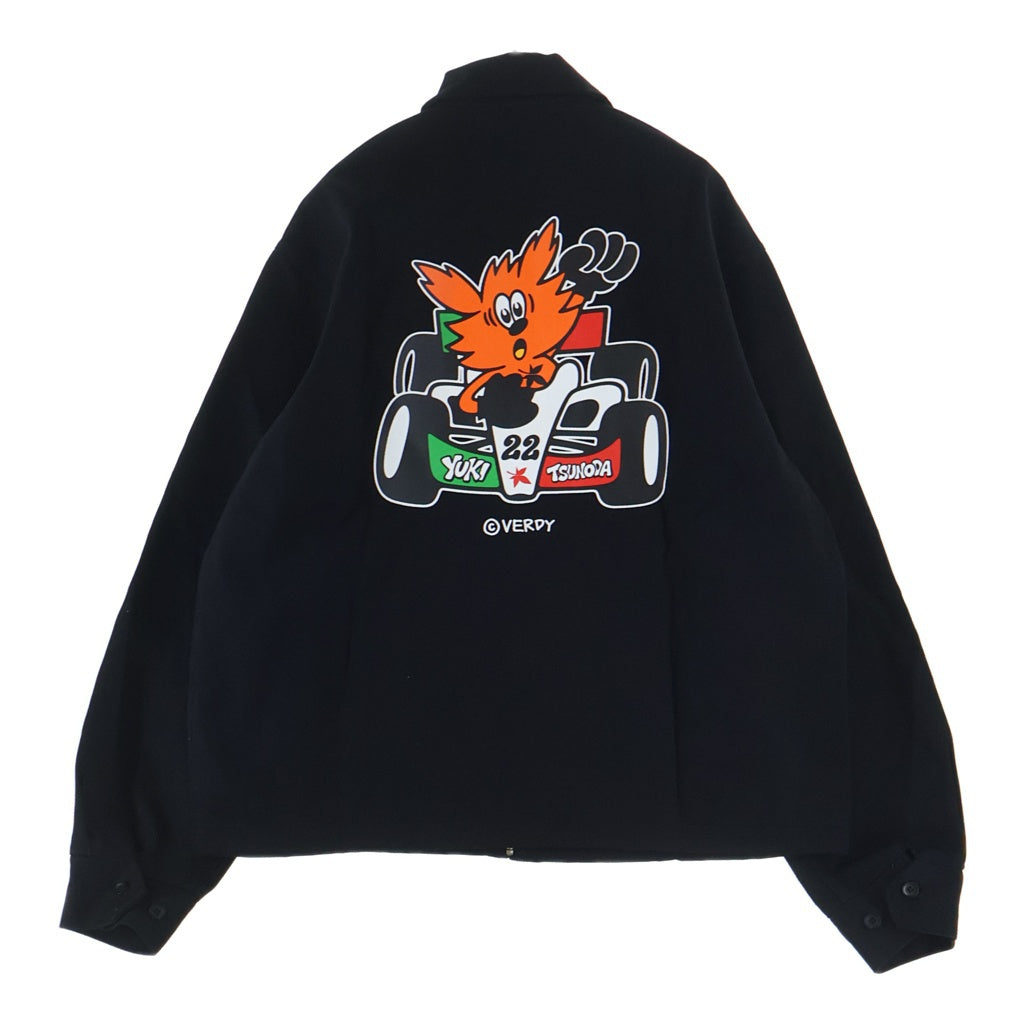 VERDY ベルディ ×YUKI TSUNODA MOTO JACKET ユウキ ツノダ モト コットンジャケット スウィングトップ ブラック VERDY(ベルディ) ×YUKI TSUNODA MOTO JACKET ユウキ ツノダ モト