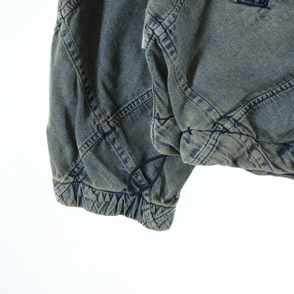 THISISNEVERTHAT(ディスイズネバーザット) PATCHWORK DENIM WINDBREAKER パッチワーク デニム ウィンドブレーカー フーデッドジャケット インディゴ TN261DOWLS03
