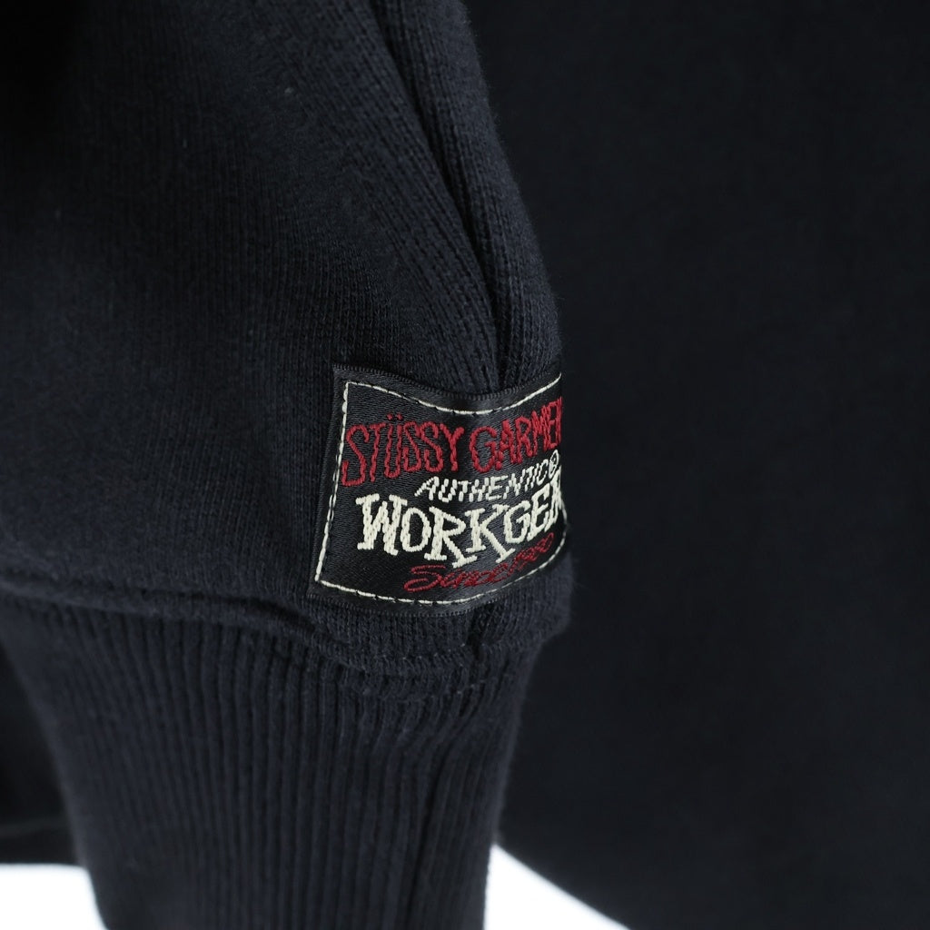 STUSSY(ステューシー) THERMAL LINED FLEECE ZIP サーマル ラインド フリース ジップアップジャケット ブラック 25F118583
