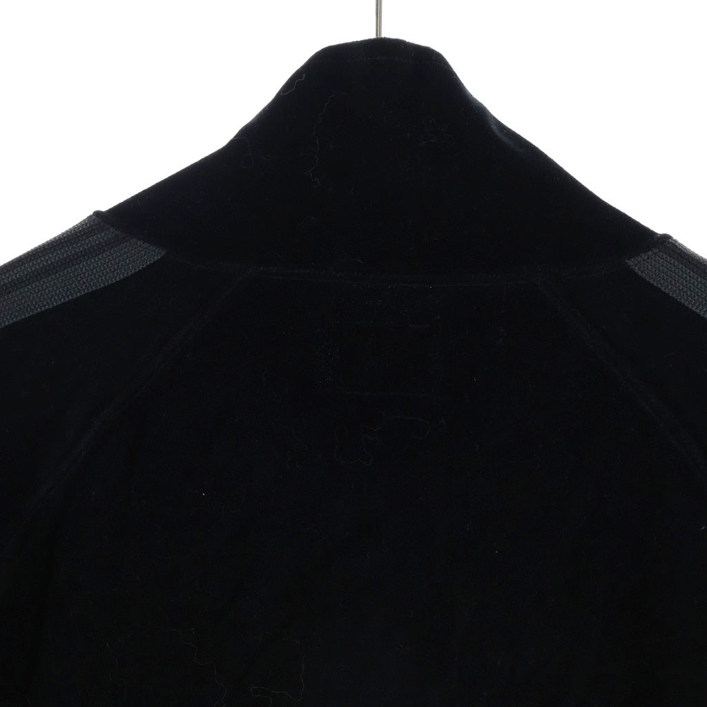 Needles(ニードルス) TRACK JACKET サイドライン ベロア トラックジャケット ブラック RW1666