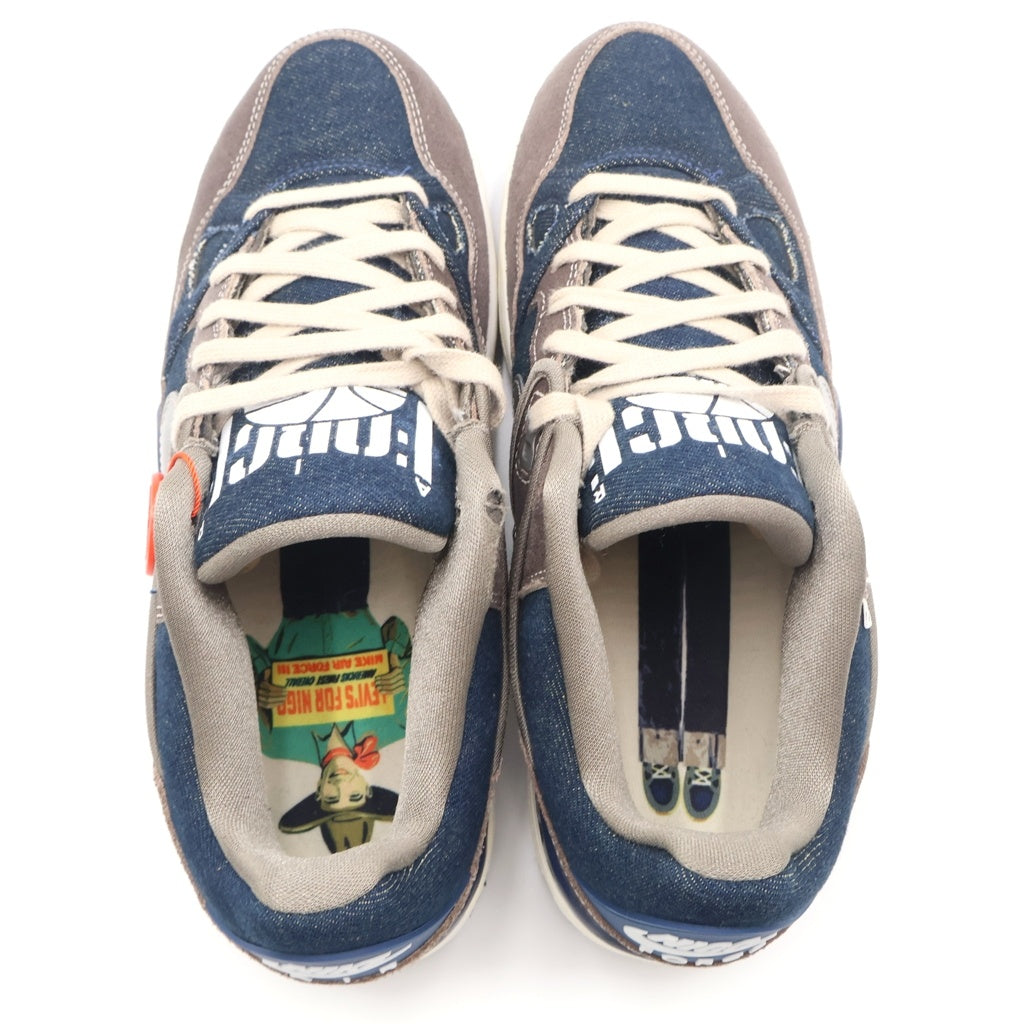 NIKE(ナイキ) ×NIGO ×AIR FORCE 3 LOW SP ENIGMA STONE ニゴー リーバイス エアフォース エニグマストーン ローカットスニーカー インディゴ/ブラウン US10/28cm HQ0262-004