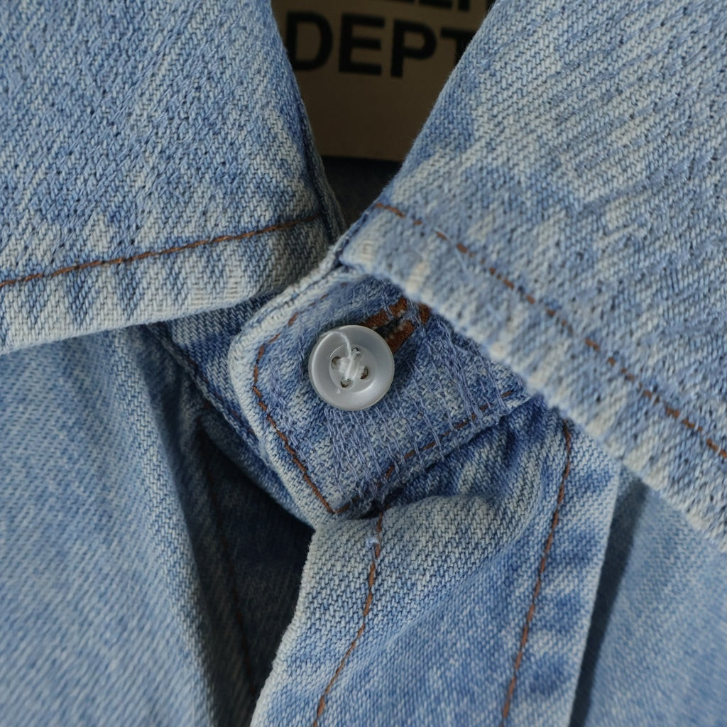 GALLERY DEPT.(ギャラリーデプト) JESSE DENIM SHIRT ジェシー デニム 半袖シャツ インディゴ