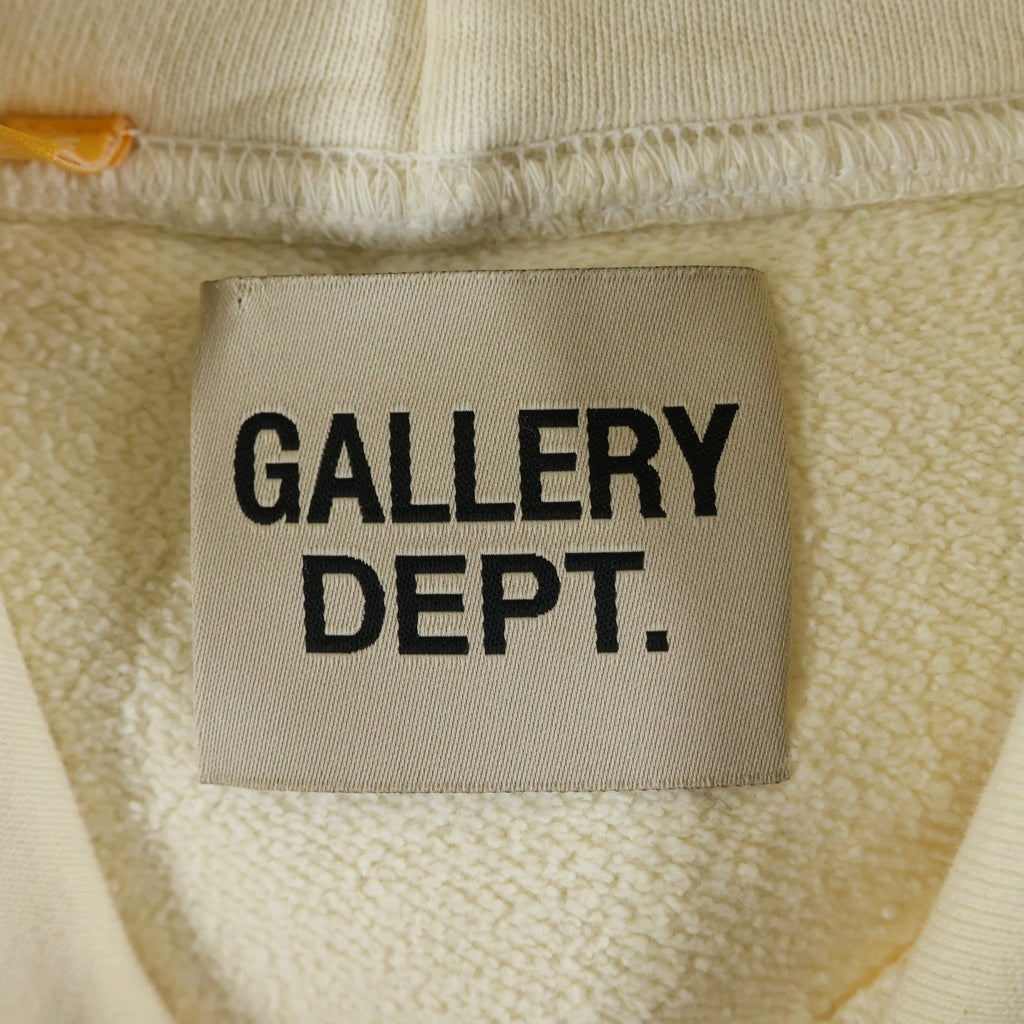GALLERY DEPT.(ギャラリーデプト) 25SS G-PATCH FUCKED UP ジーパッチ ファックド アップ プルオーバースウェットパーカー フーディー アイボリー