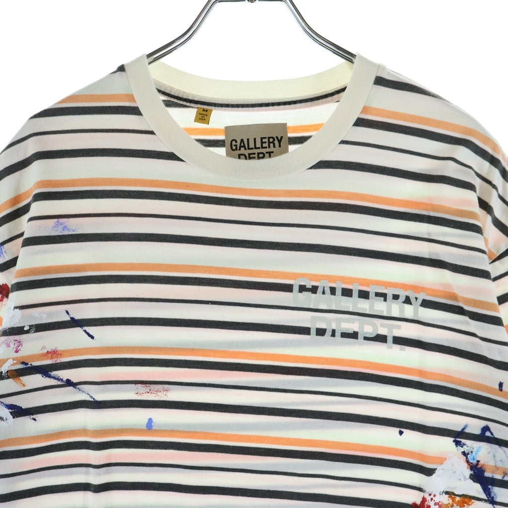 GALLERY DEPT.(ギャラリーデプト) 22AW NELSON STRIPED TEE ネルソン ストライプド クルーネック半袖Tシャツ カットソー マルチカラー NL-1099