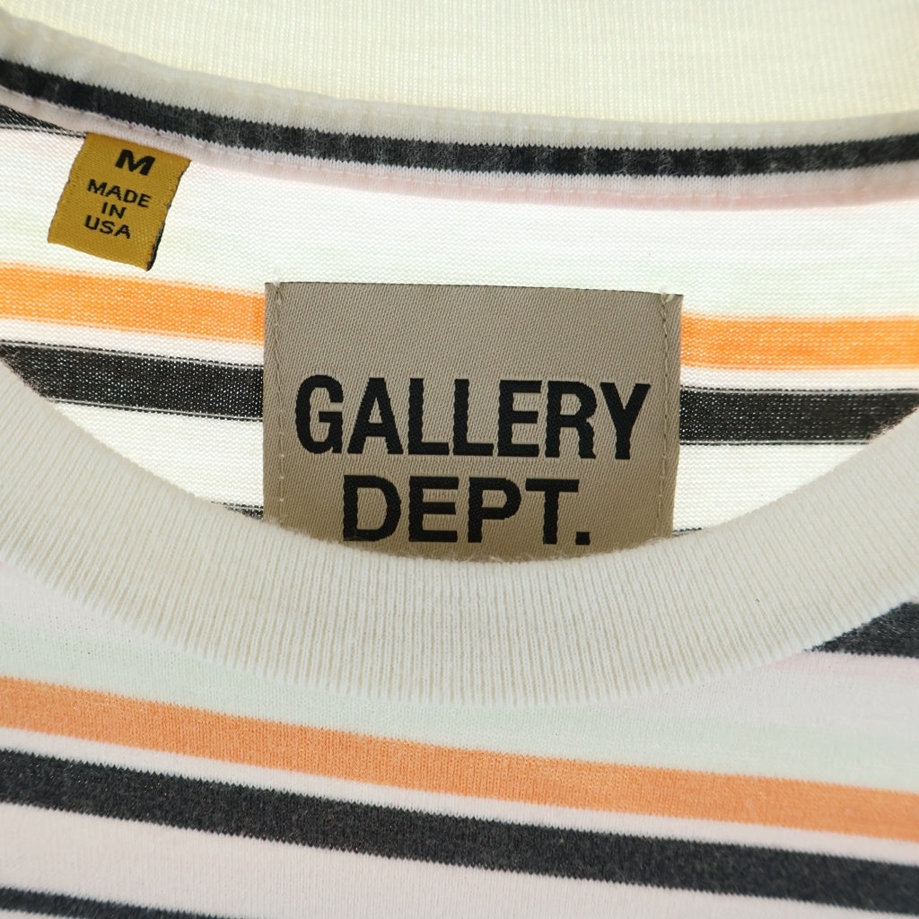 GALLERY DEPT.(ギャラリーデプト) 22AW NELSON STRIPED TEE ネルソン ストライプド クルーネック半袖Tシャツ カットソー マルチカラー NL-1099