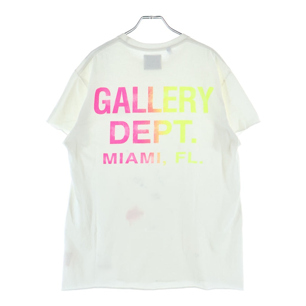 GALLERY DEPT.(ギャラリーデプト) 23AW MIAMI BOARDWALK マイアミ ボードワーク クルーネック半袖Tシャツ カットソー ホワイト BWK-1030