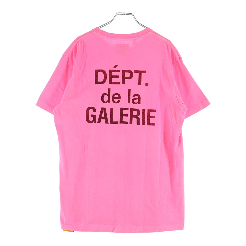 GALLERY DEPT.(ギャラリーデプト) FRENCH LOGO フレンチ ロゴプリント クルーネック半袖Tシャツ カットソー ピンク