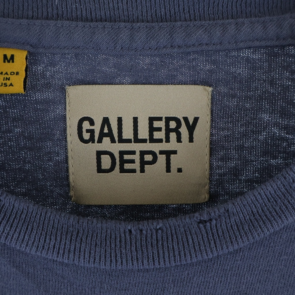 GALLERY DEPT.(ギャラリーデプト) 22AW LOGO HAND PAINTED TEE ロゴ ハンドペイント クルーネック半袖Tシャツ カットソー ネイビー DEPTNV01