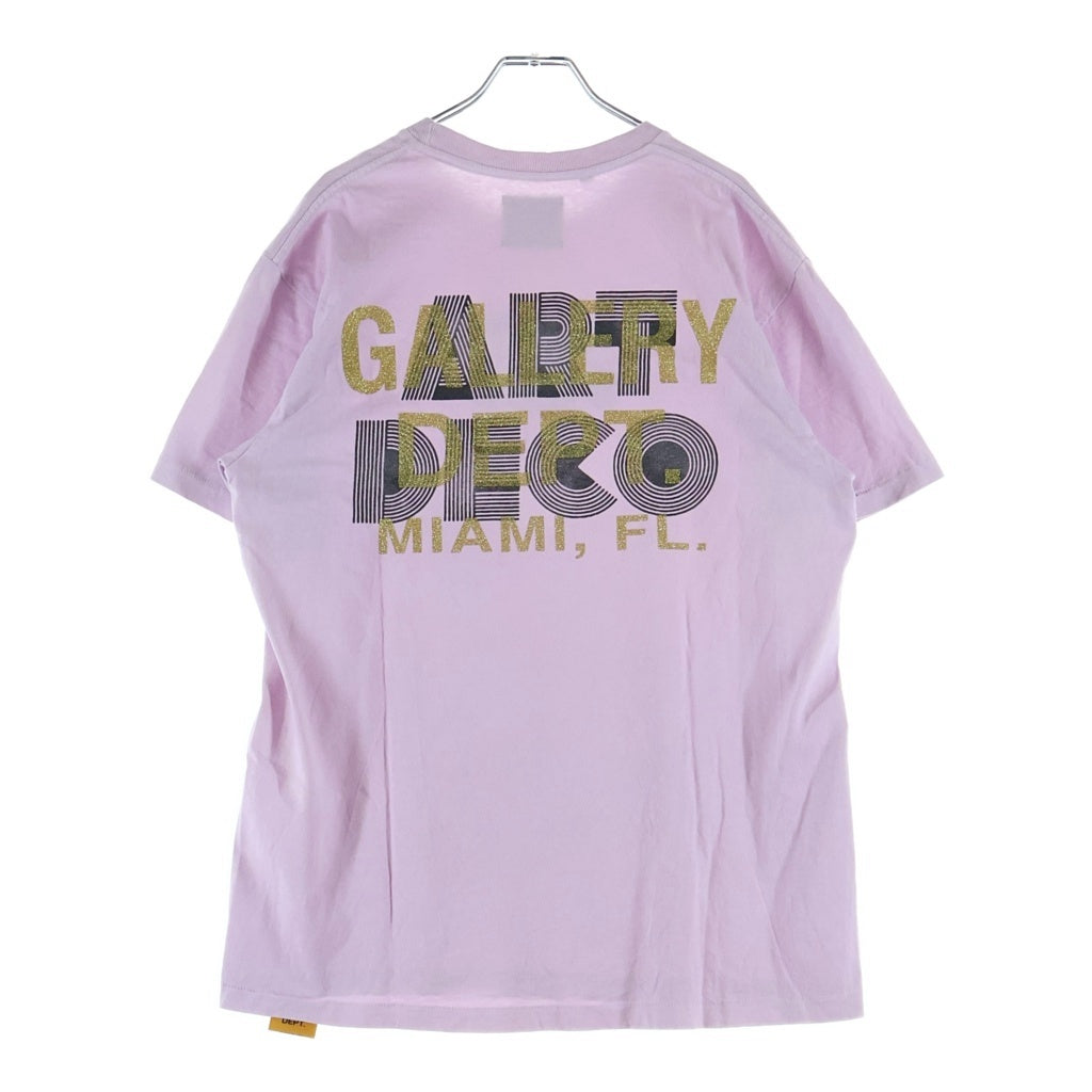 GALLERY DEPT.(ギャラリーデプト) 23AW ART DECO MIAMI TEE アート デコ マイアミ クルーネック半袖Tシャツ カットソー ピンク ADT1062