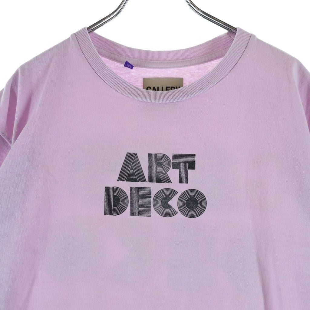 GALLERY DEPT.(ギャラリーデプト) 23AW ART DECO MIAMI TEE アート デコ マイアミ クルーネック半袖Tシャツ カットソー ピンク ADT1062