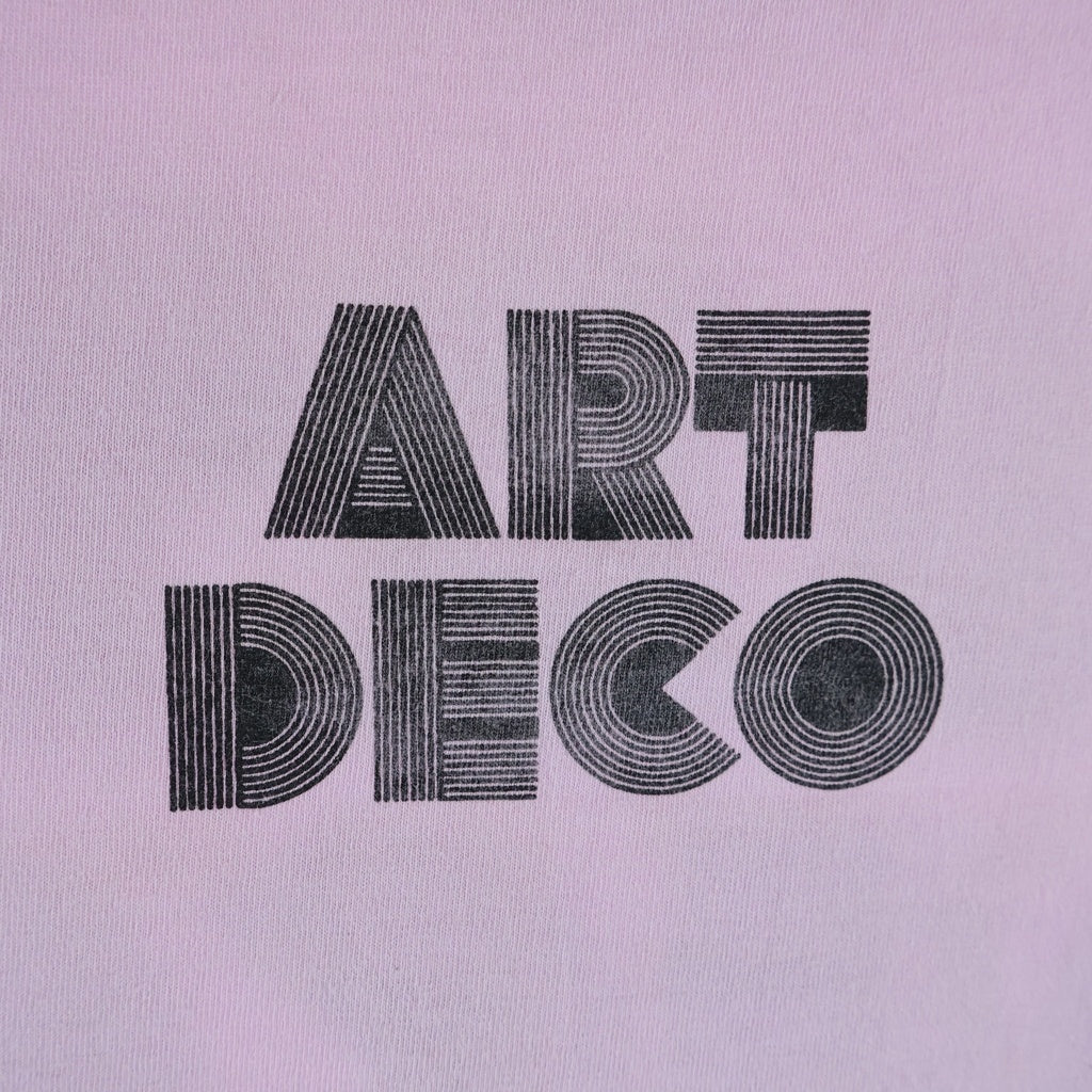 GALLERY DEPT.(ギャラリーデプト) 23AW ART DECO MIAMI TEE アート デコ マイアミ クルーネック半袖Tシャツ カットソー ピンク ADT1062