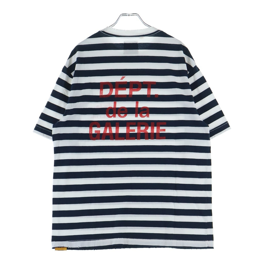 GALLERY DEPT.(ギャラリーデプト) FRENCH TEE フレンチ ボーダー クルーネック半袖Tシャツ カットソー ネイビー/ホワイト