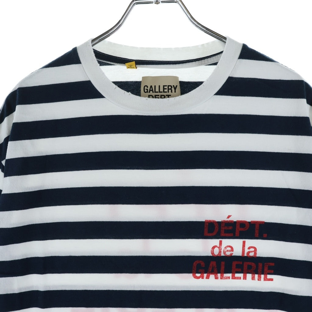 GALLERY DEPT.(ギャラリーデプト) FRENCH TEE フレンチ ボーダー クルーネック半袖Tシャツ カットソー ネイビー/ホワイト