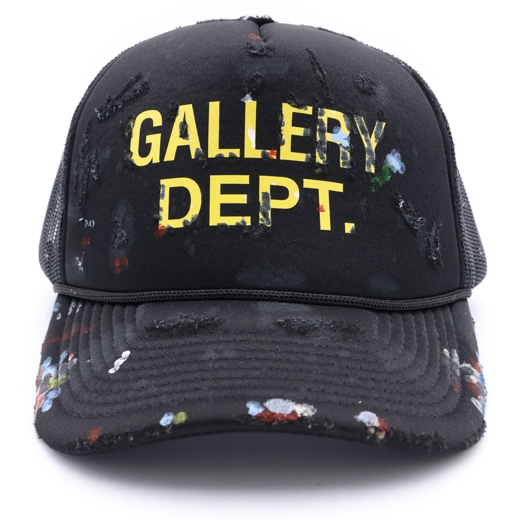 GALLERY DEPT.(ギャラリーデプト) WORKSHOP TRUCKER HAT ワークショップ ペイント メッシュトラッカーキャップ 帽子 ブラック