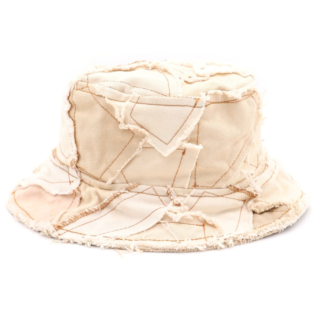 GALLERY DEPT.(ギャラリーデプト) 23SS RECYCLED RODMAN BUCKET HAT リサイクルド ロッドマン パッチワーク バケットハット 帽子 ブラウン/ベージュ RCBH-9159 レディース