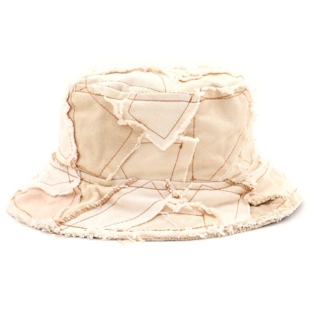 GALLERY DEPT.(ギャラリーデプト) 23SS RECYCLED RODMAN BUCKET HAT リサイクルド ロッドマン パッチワーク バケットハット 帽子 ブラウン/ベージュ RCBH-9159 レディース