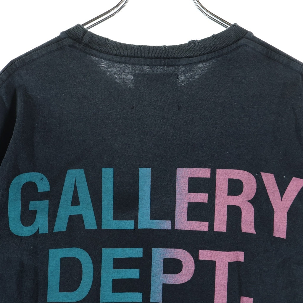 GALLERY DEPT.(ギャラリーデプト) 23AW MIAMI BOARDWALK マイアミ ボードワーク クルーネック半袖Tシャツ カットソー ブラック