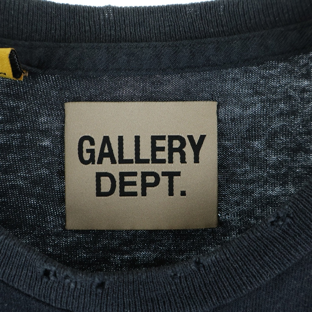 GALLERY DEPT.(ギャラリーデプト) 23AW MIAMI BOARDWALK マイアミ ボードワーク クルーネック半袖Tシャツ カットソー ブラック
