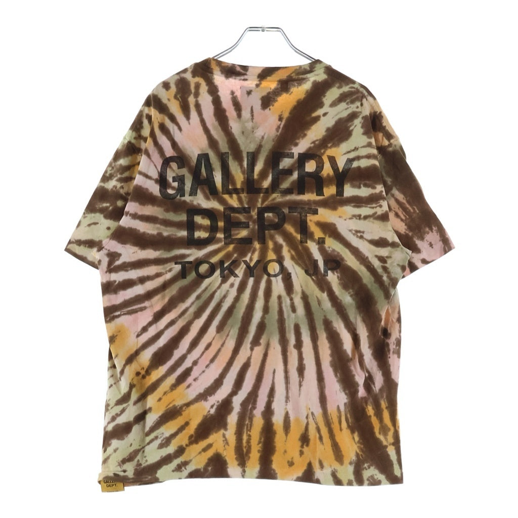 GALLERY DEPT.(ギャラリーデプト) TOKYO SOUVENIR TEE トウキョウ スーベニア タイダイ クルーネック半袖Tシャツ カットソー ブラウン