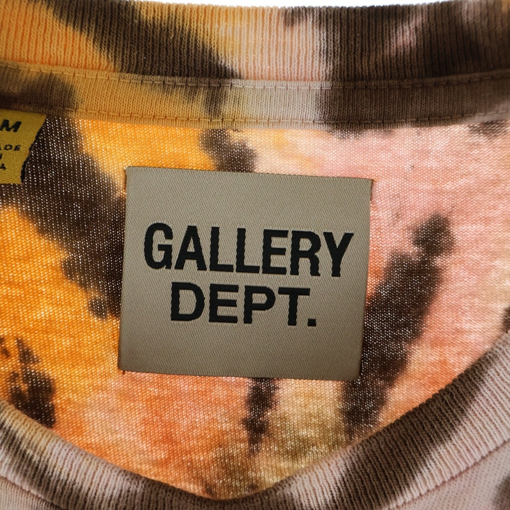 GALLERY DEPT.(ギャラリーデプト) TOKYO SOUVENIR TEE トウキョウ スーベニア タイダイ クルーネック半袖Tシャツ カットソー ブラウン