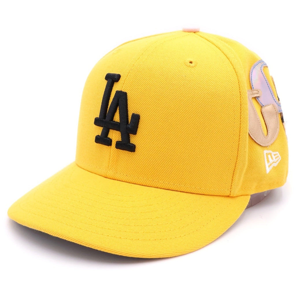 GALLERY DEPT.(ギャラリーデプト) ×NEW ERA G-PATCHES LA DODGERS CAP ニューエラ ジーパッチ ロサンゼルス ドジャース 6パネル ベースボールキャップ 帽子 イエロー
