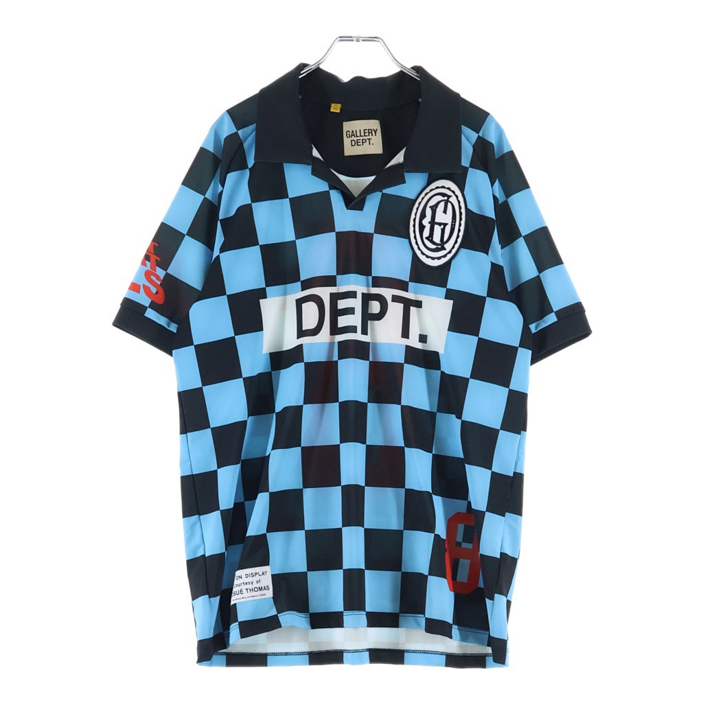 GALLERY DEPT.(ギャラリーデプト) 22AW ALVARADO SOCCER JERSEY アルバラード サッカー ジャージ 半袖ゲームシャツ ブルー/ブラック AVS1352