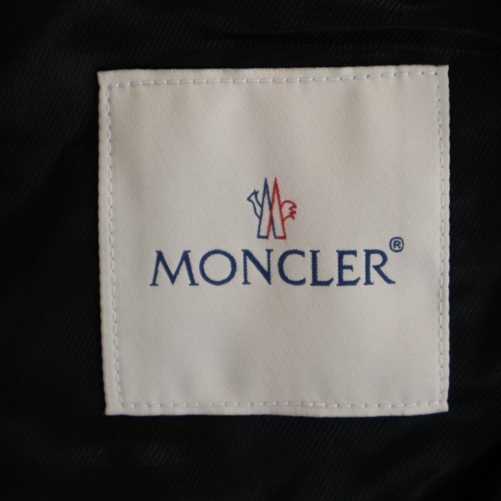 MONCLER GENIUS(モンクレール ジーニアス) 21AW ×LEWIS LEATHERS DWAYNE CYCLONE ルイスレザー サイクロン ホースハイド ダブルライダース レザージャケット ブラック G209U1A00022