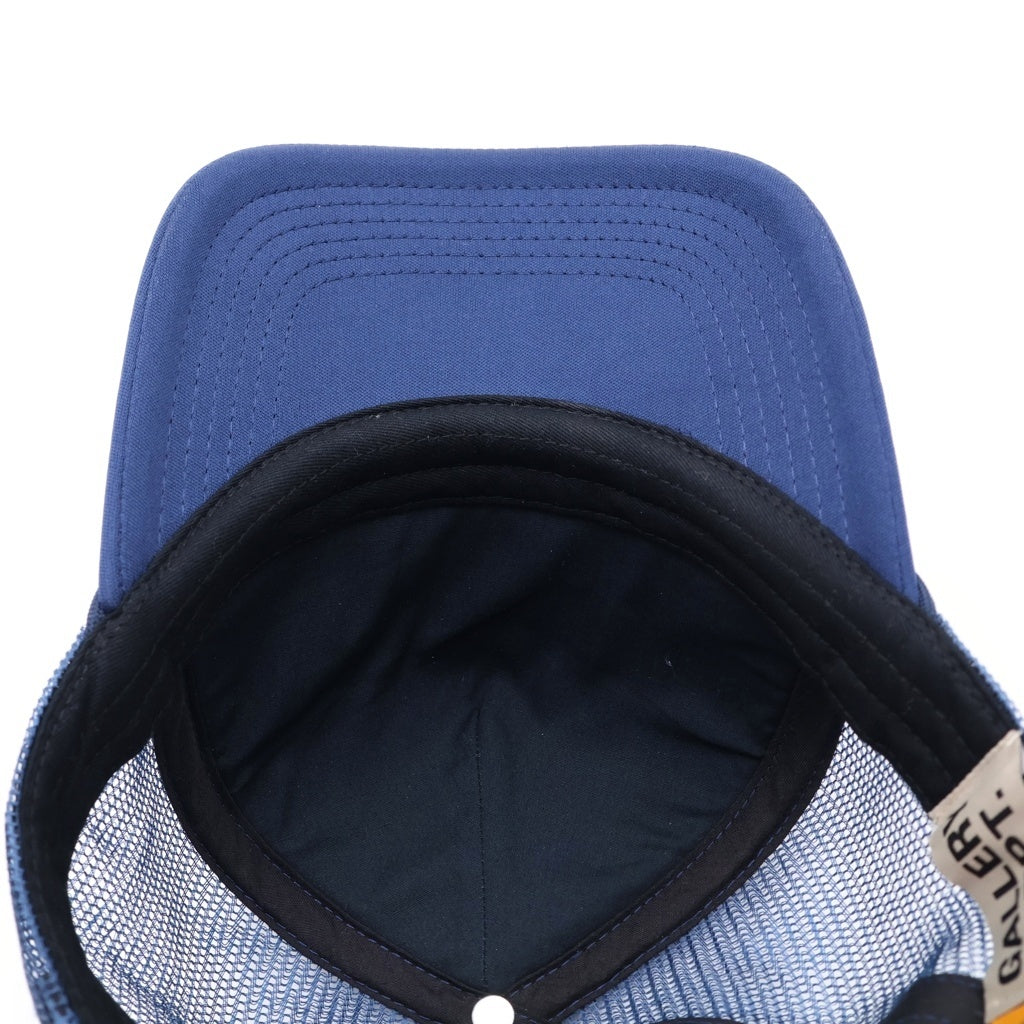 GALLERY DEPT.(ギャラリーデプト) FRENCH LOGO TRUCKER HAT フレンチ ロゴ メッシュ トラッカーキャップ 帽子 ブルー