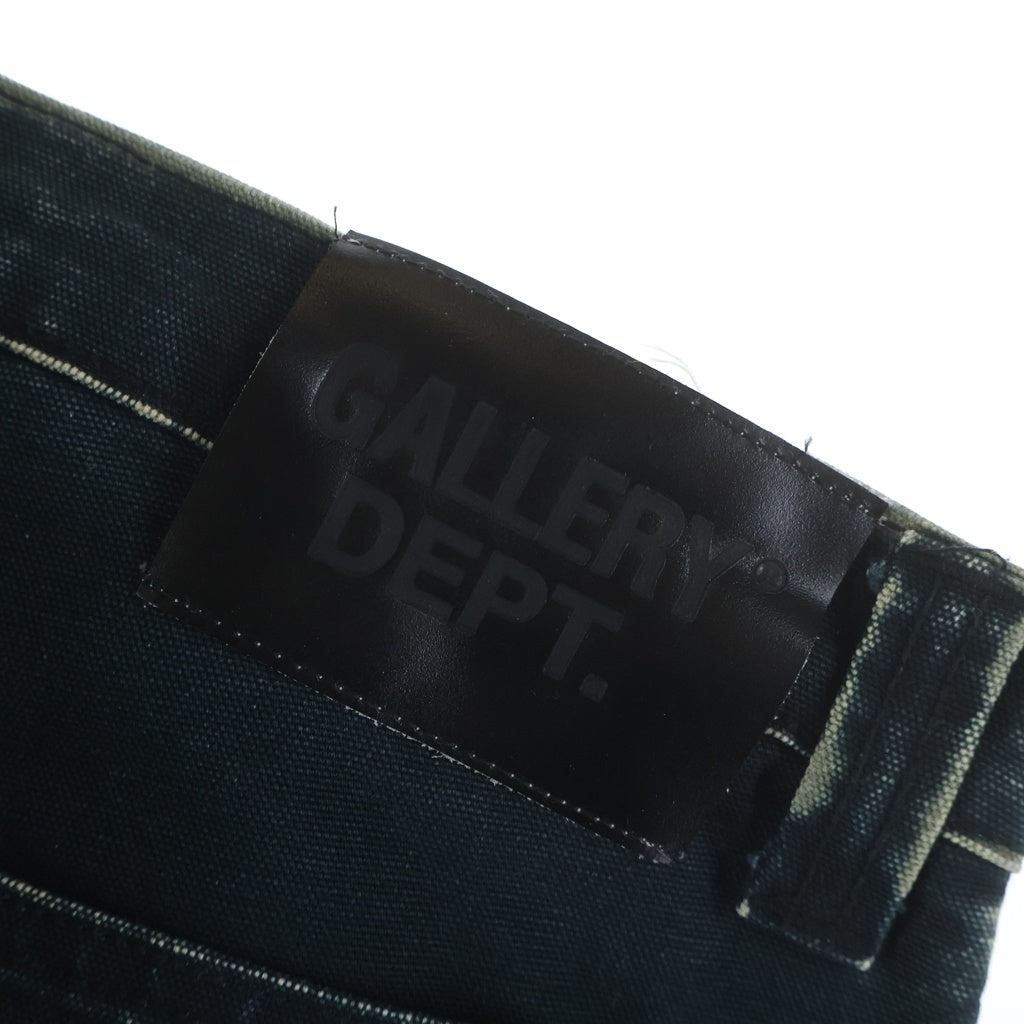 GALLERY DEPT.(ギャラリーデプト) CARPENTER FLARE ペイント加工 カーペンター フレアパンツ ダークグリーン