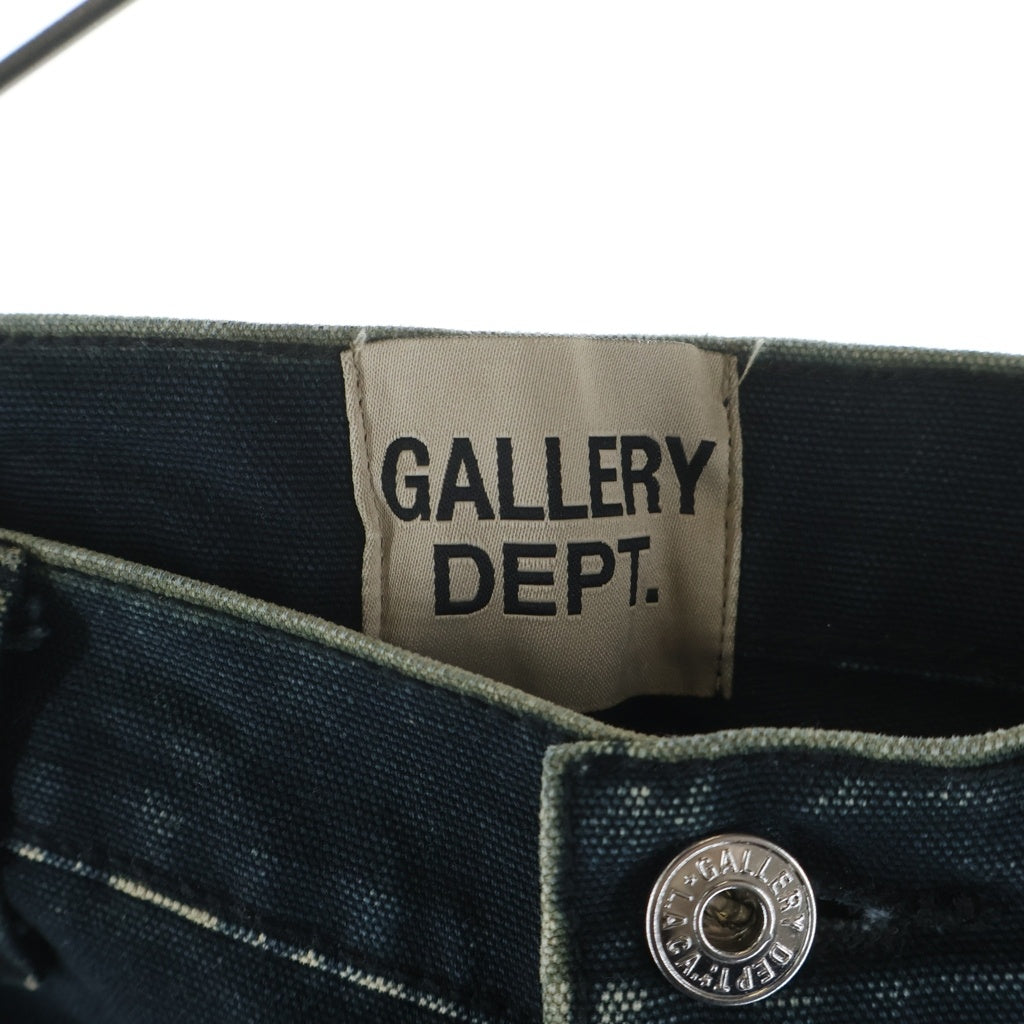 GALLERY DEPT.(ギャラリーデプト) CARPENTER FLARE ペイント加工 カーペンター フレアパンツ ダークグリーン
