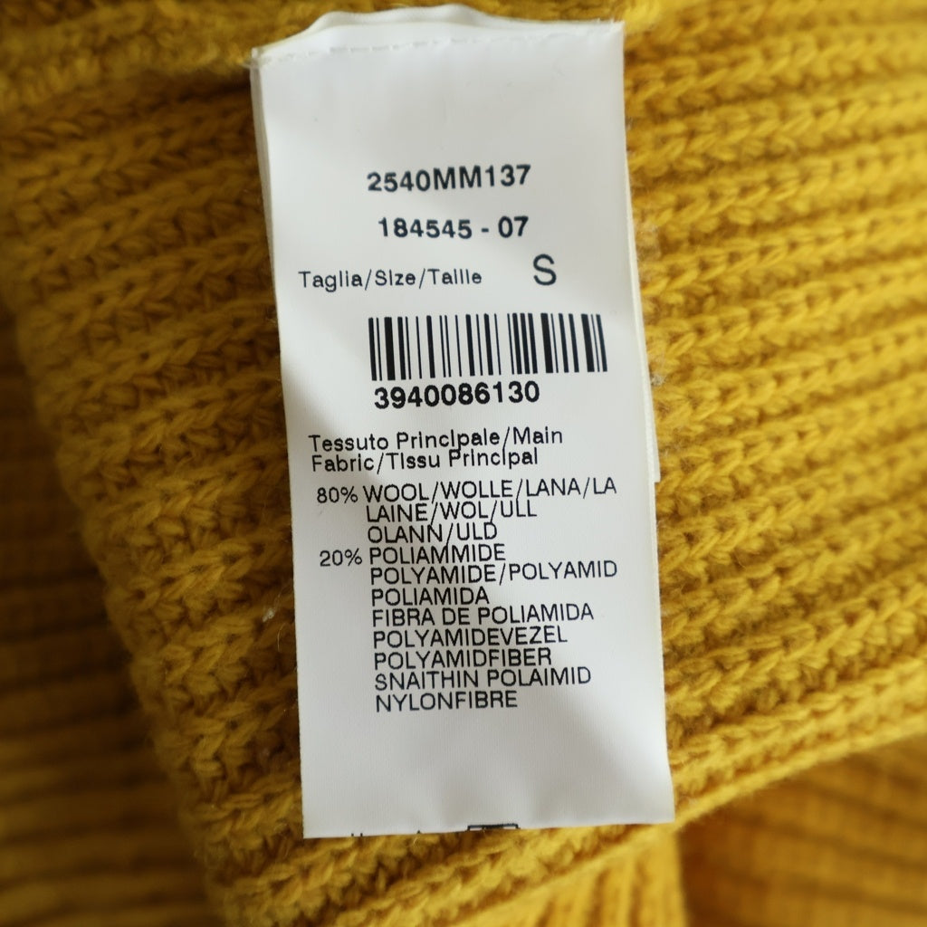 新品未使用 WAAC ニット 黄色 M MSGM(エムエスジーエム) ウール混 長袖モックネックニットセーター