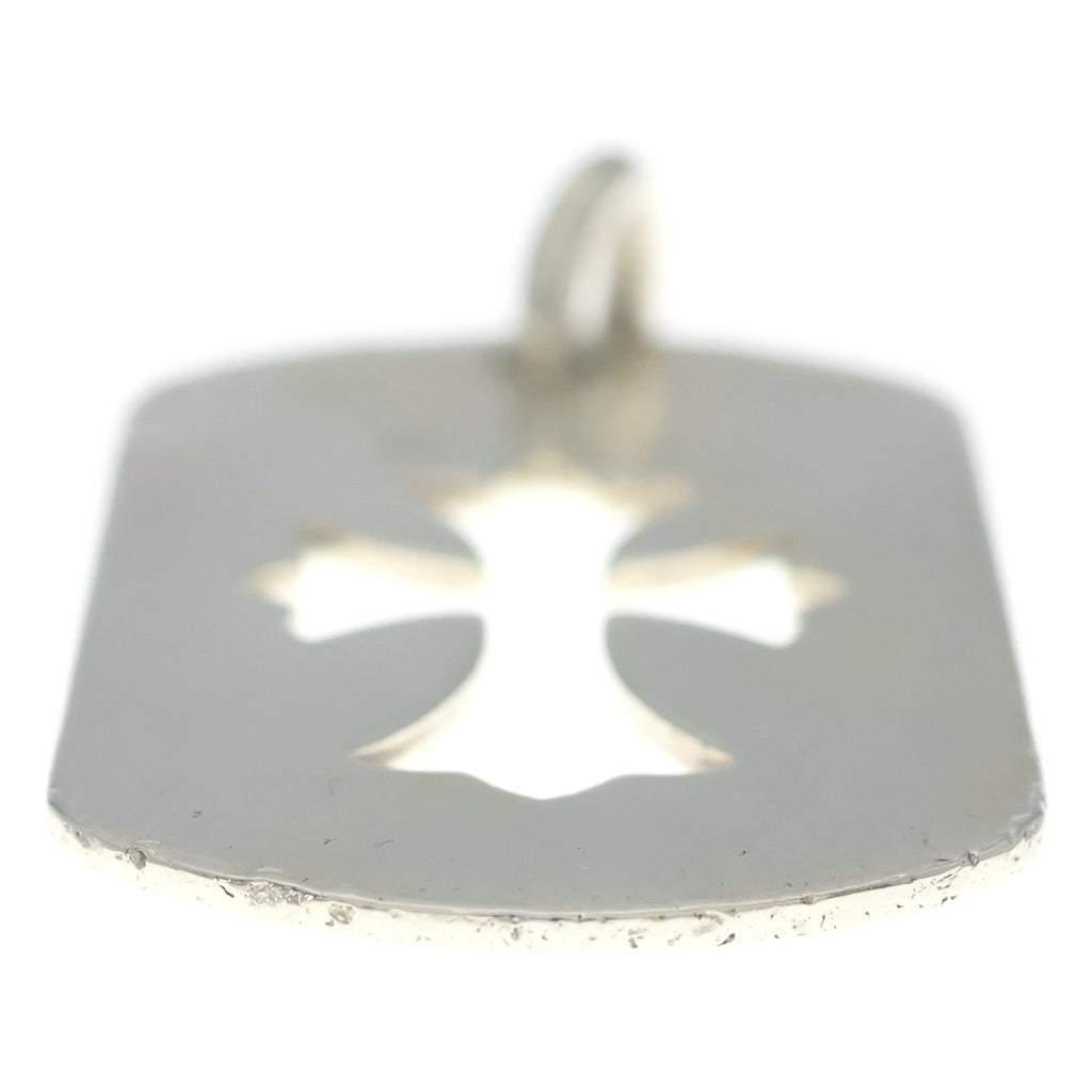 CHROME HEARTS(クロムハーツ) D TAG LRG CO CRS カットアウトクロスドッグタグ ラージ ペンダントトップ シルバー BCA239