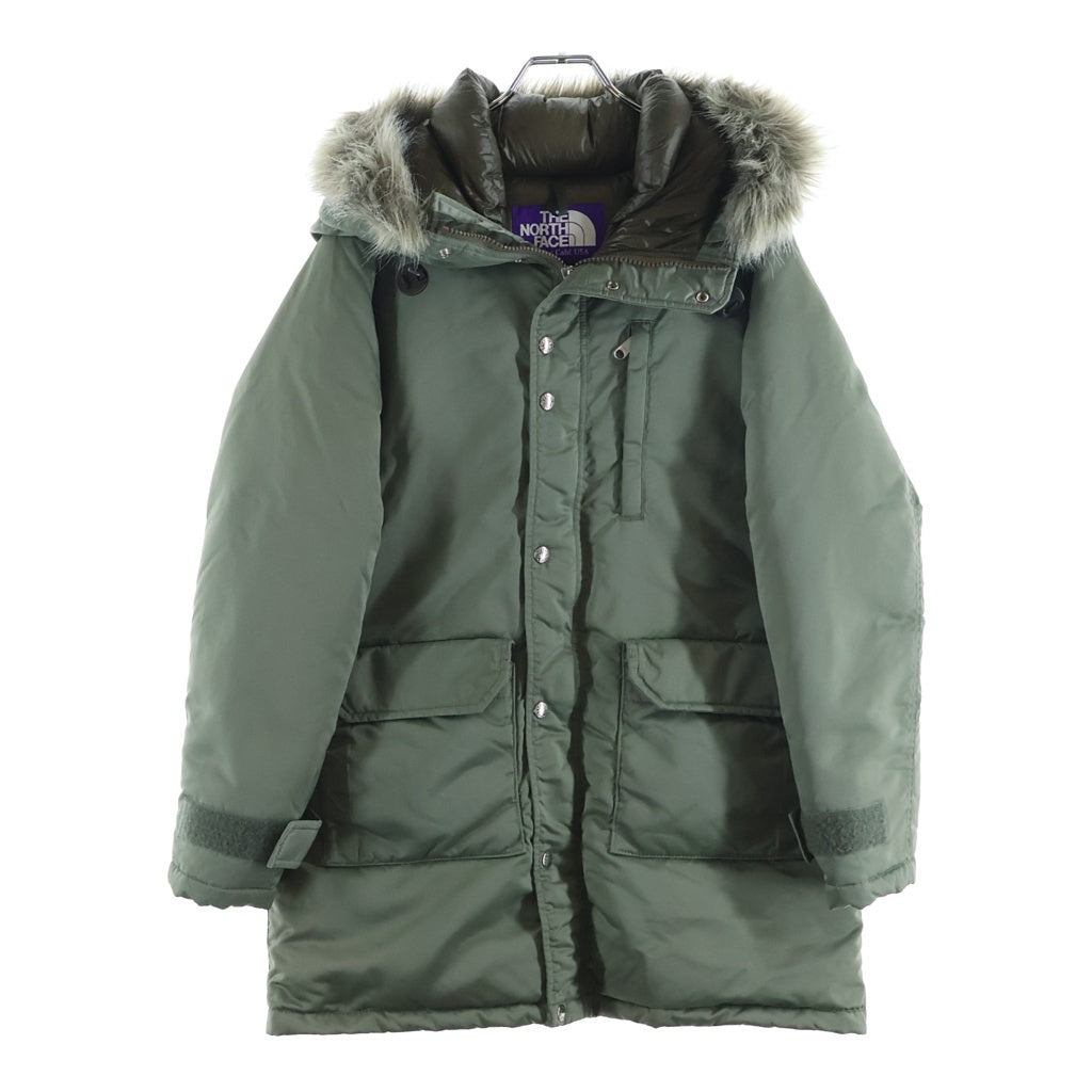THE NORTH FACE PURPLE LABEL(ノースフェイスパープルレーベル) LONG SEROW DOWN JACKET ロングセロー ファーフーデッド ダウンジャケット カーキ ND2767N