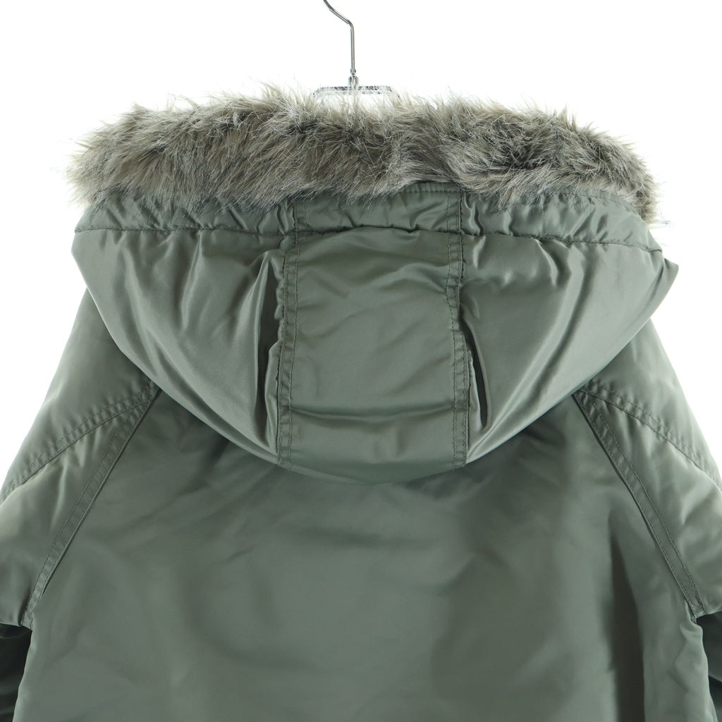 THE NORTH FACE PURPLE LABEL(ノースフェイスパープルレーベル) LONG SEROW DOWN JACKET ロングセロー ファーフーデッド ダウンジャケット カーキ ND2767N