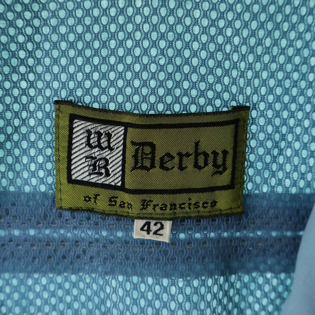 DERBY OF SANFRANCISCO(ダービーオブサンフランシスコ) 60S VINTAGE ヴィンテージ 初期タグ ジップアップ ダービージャケット ブルゾン ブルー