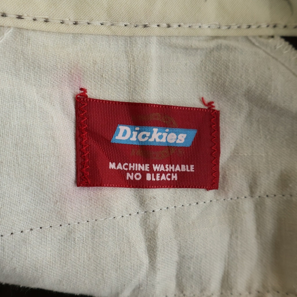 Dickies(ディッキーズ) 60-70S VINTAGE 874 USA製 ヴィンテージ プリント赤 チビタグ 棒TALON ジップフライ ワークパンツ ブラウン