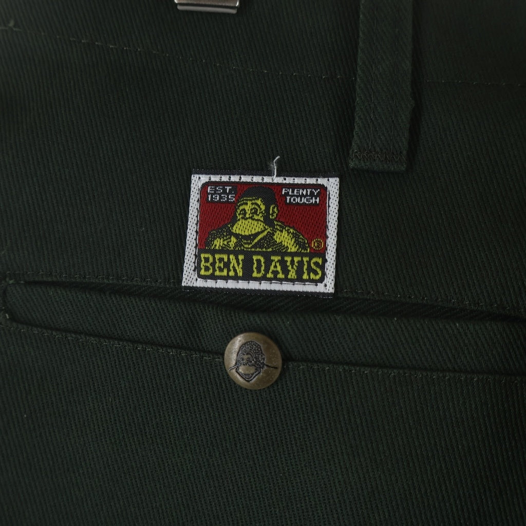 BEN DAVIS(ベンデイビス) 90S VINTAGE ヴィンテージ USA製 コットンポリ フリスコパンツ グリーン