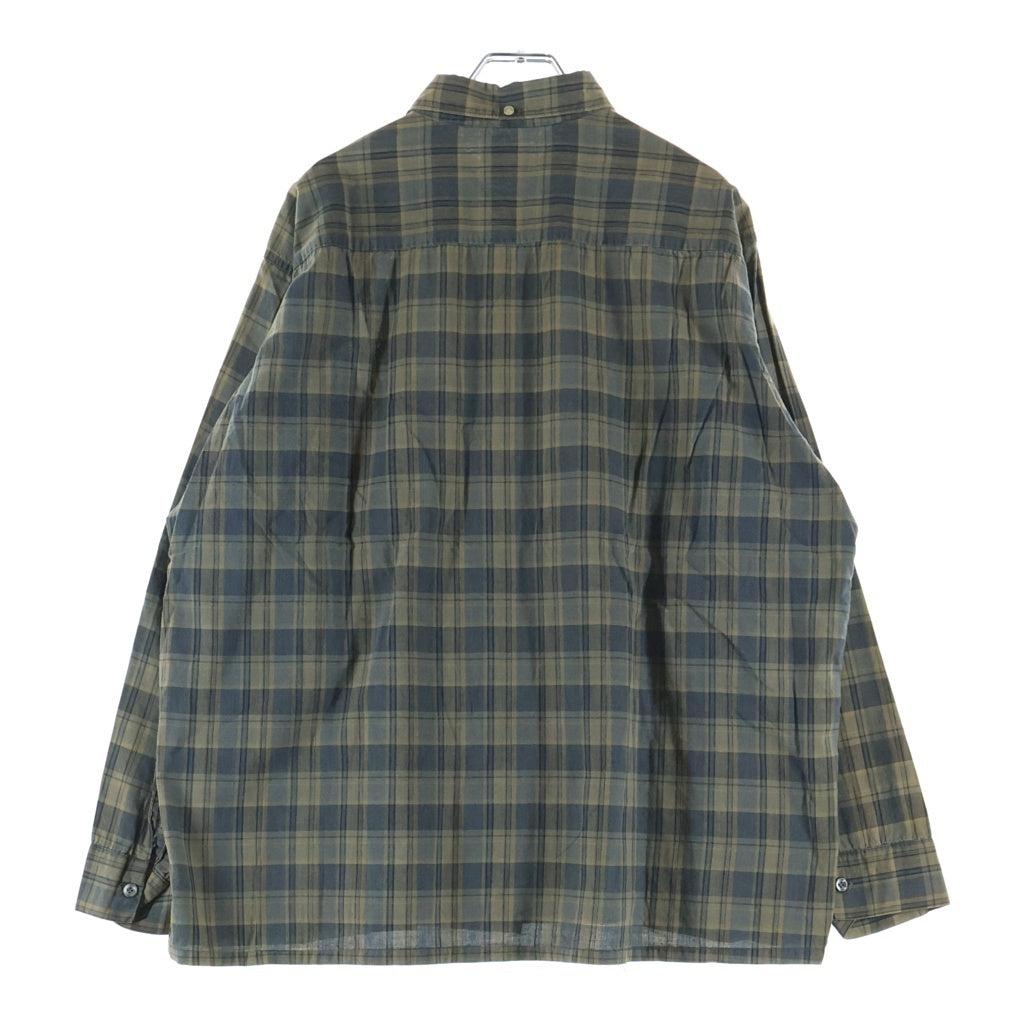 VINTAGE(ヴィンテージ) 60S VINTAGE WINGS ヴィンテージ ウィングス コットン ボタンダウン ボックスカット チェック長袖シャツ カーキ