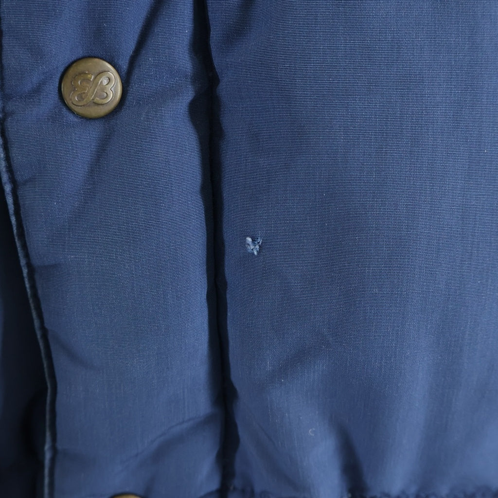 Eddie Bauer(エディバウワー) 80S VINTAGE KARAKORAM USA製 黒タグ カラコラム フーデッドダウンジャケット ブルー