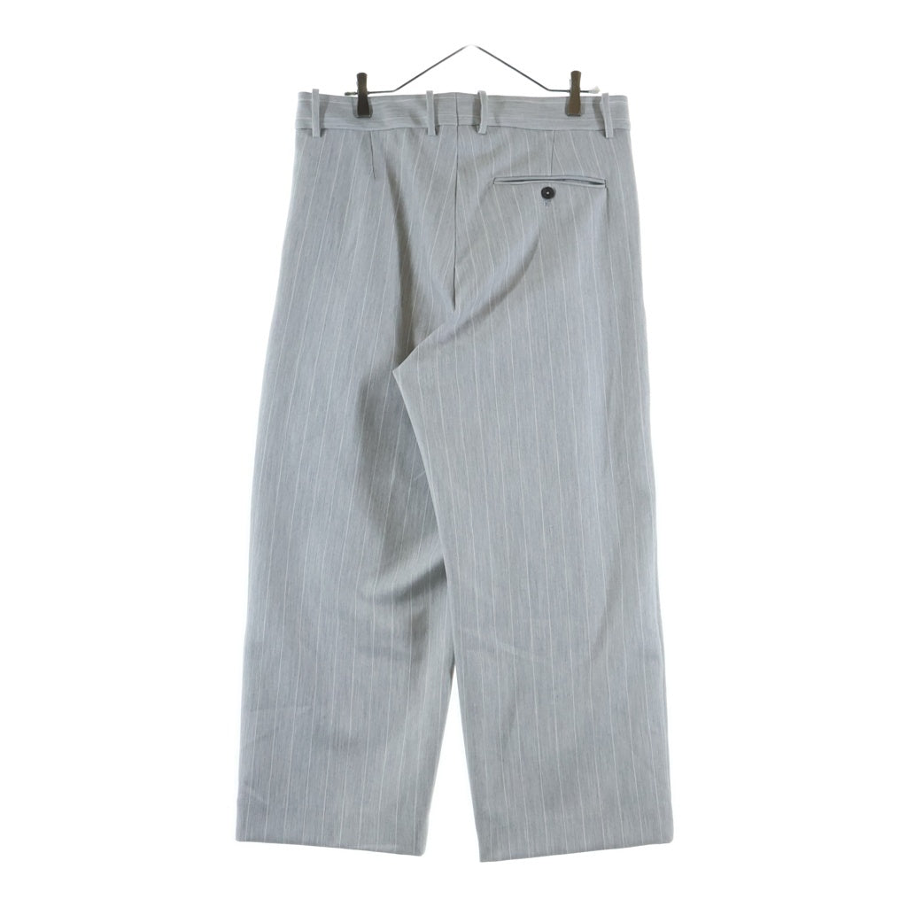 KITH(キス) Pinstripe Eli Pleated Trouser ピンストライプ レーヨン混 トラウザーパンツ スラックス グレー