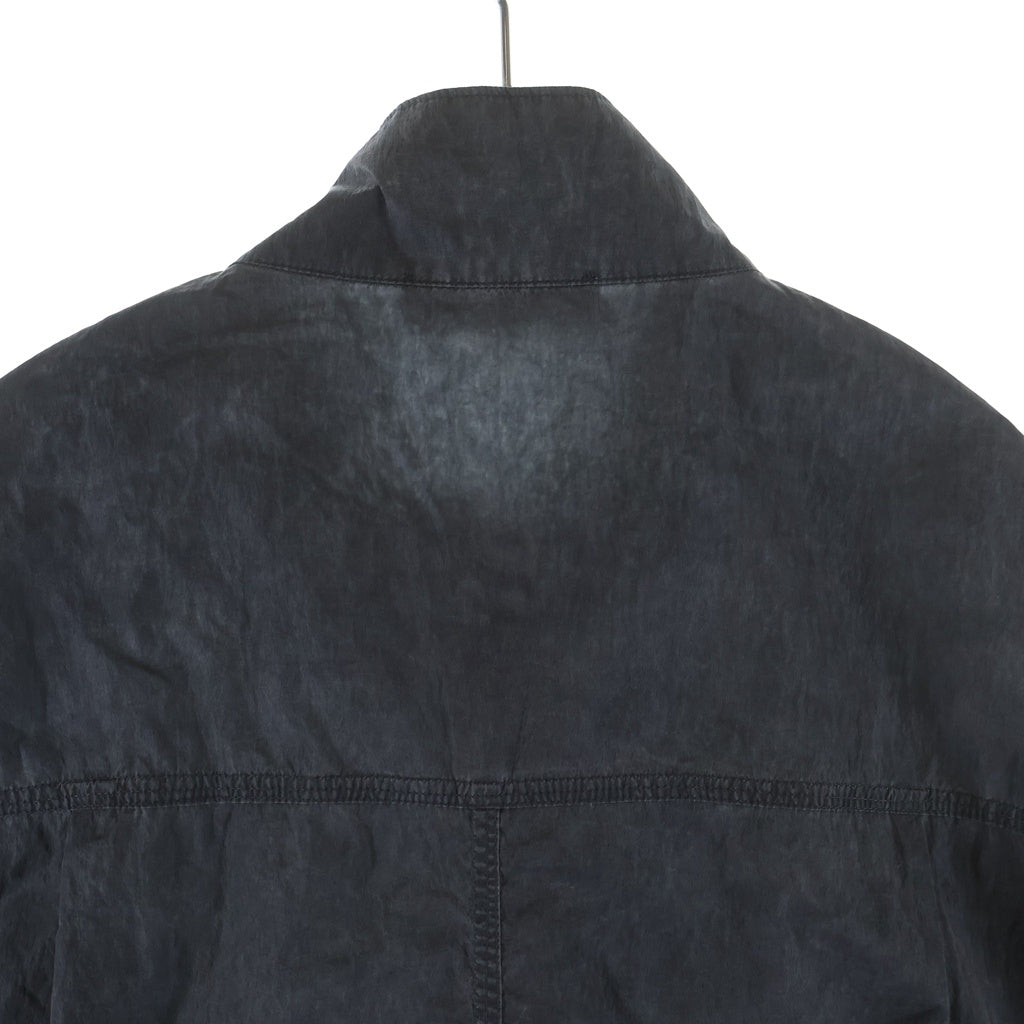 KITH(キス) Garment Dyed Wrinkle Nylon Alonzo Tech Jacket ガーメントダイ スナップボタン スタンドカラー ナイロンテックジャケット グレー