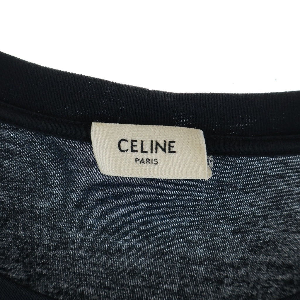 CELINE(セリーヌ) 19SS Labyrinthe Show Invitation Tee ラビリンスショーインヴィテーション クルーネック半袖Tシャツ カットソー ブラック 2X308605G