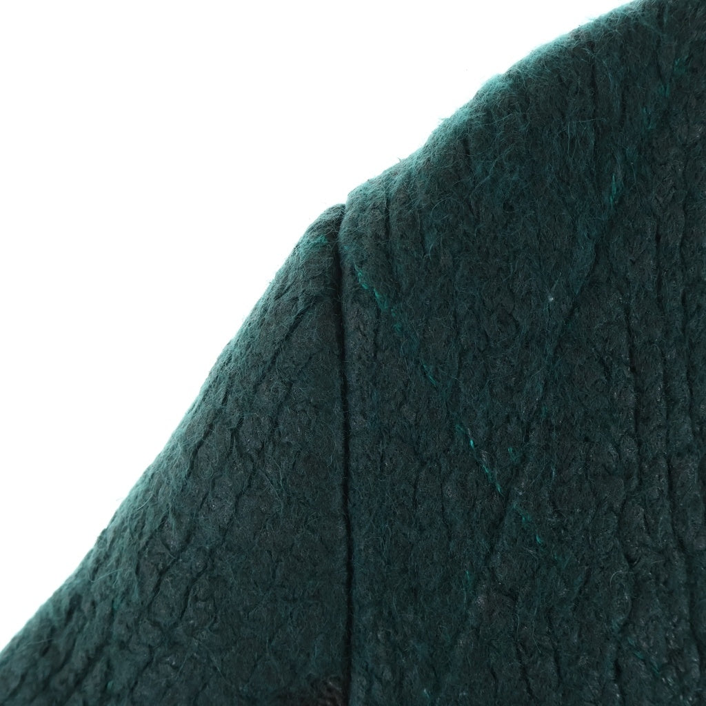 BOTTEGA VENETA ボッテガヴェネタ アーガイル柄 Vネック モヘヤ混 ニットセーター グリーン/ブラウン 665928 BOTTEGA VENETA(ボッテガヴェネタ) アーガイル柄 Vネック モヘヤ混