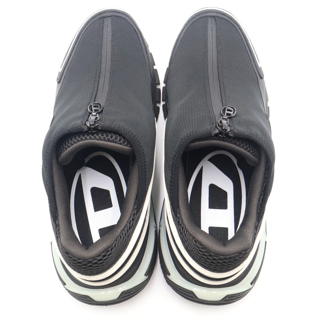 DIESEL(ディーゼル) 23AW S-SERENDIPITY PRO-X1 ZIP X フロントジップ ローカットスニーカー ブラック US8.5/26.5cm Y03218